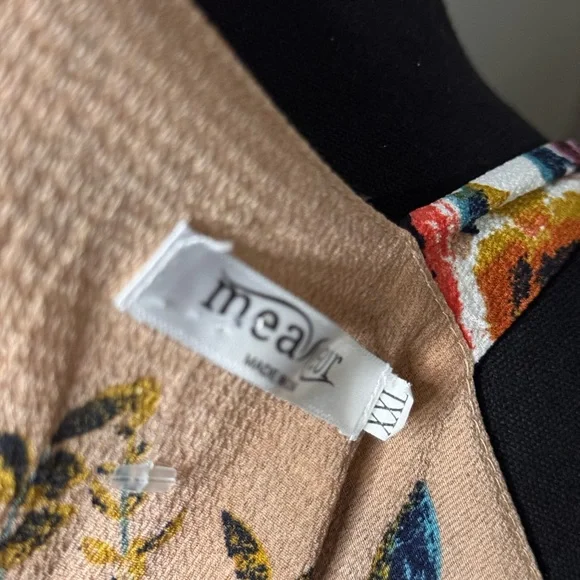 Floral Asymmetrical Dress in Cream - Picture 5 of 5